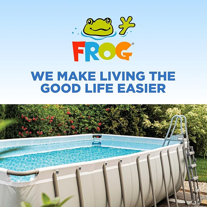 Flippin’ FROG Floating Sanitizer System for Pools 2,000 to 5,000 Gallons - Prefilled Floater with Sanitizing Minerals and Chlorine for Easy Pool Treatment & Maintenance - 1 Pack