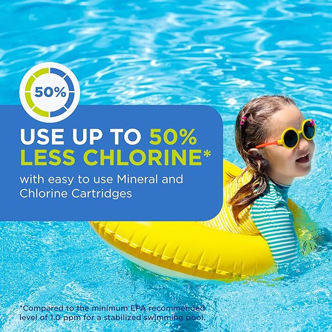 FROG Replacement Chlorine Cartridges for use with Flippin’ FROG Floating Sanitizer System - Prefilled Cartridges Support Easy Pool Maintenance and Cleaner & Clearer Water