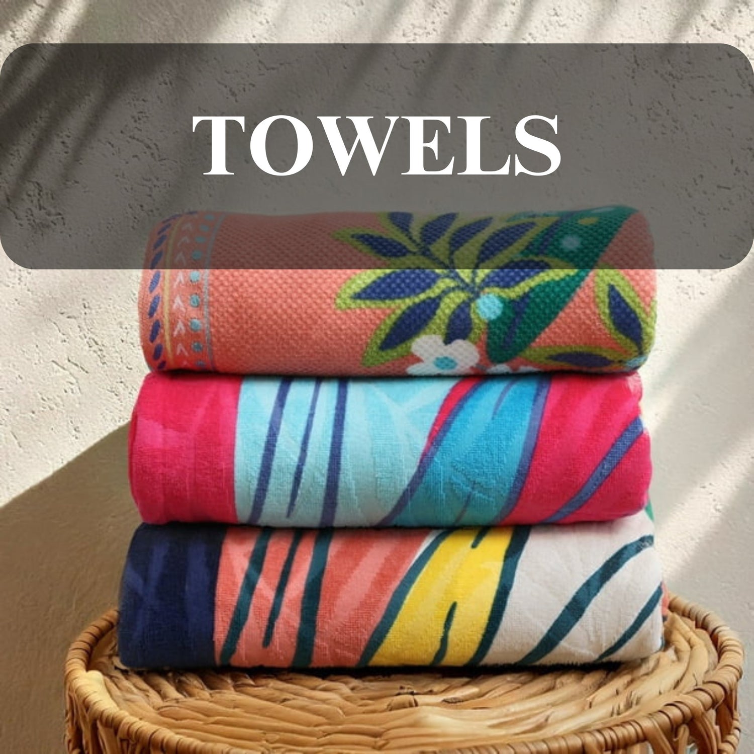 Stack Of swimming pool towels