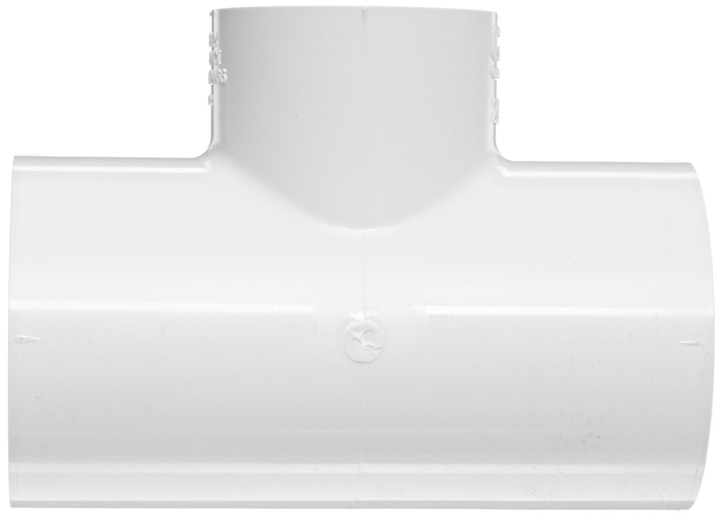 PVC Pipe Fitting, Tee, Schedule 40, White, 2" Socket