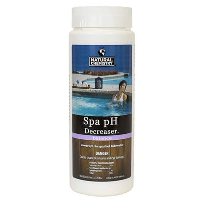 Natural Chemistry Spa pH Decreaser, 3.37 lb, Single, Lowers pH in Spa & Hot Tub Water