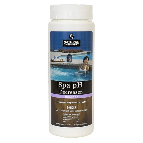 Natural Chemistry Spa pH Decreaser, 3.37 lb, Single, Lowers pH in Spa & Hot Tub Water