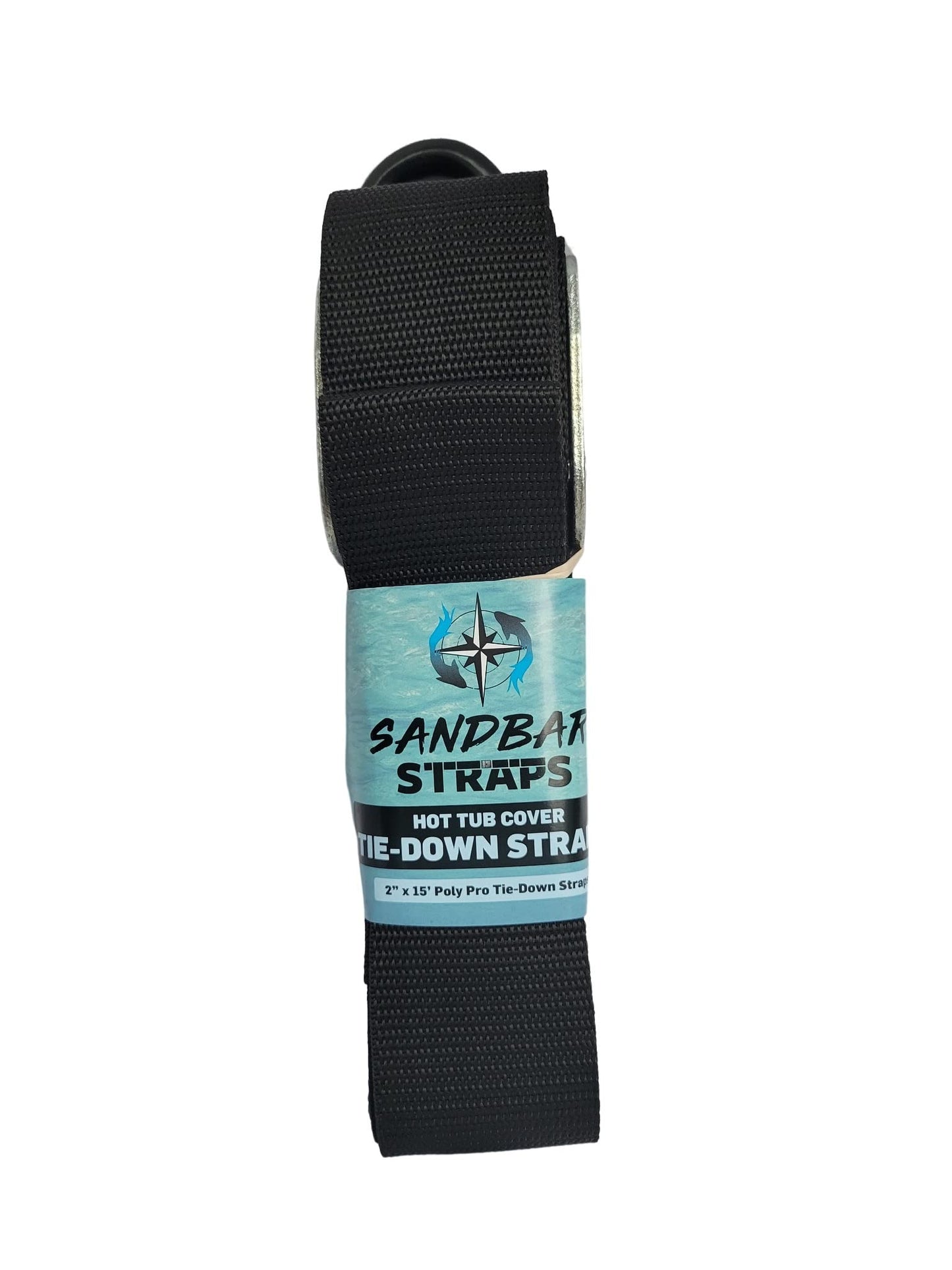 15-Foot Hot Tub Cover Wind Strap – Adjustable, Heavy-Duty Tie-Down for Spa Security