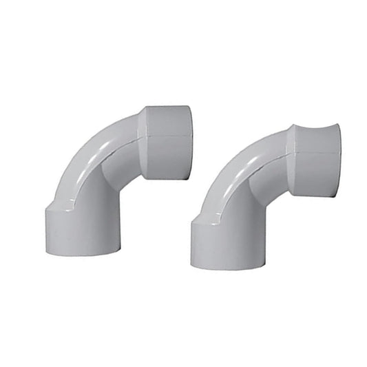 white 2 pack 2'' 90 degree elbow sch. 40 plumbing 