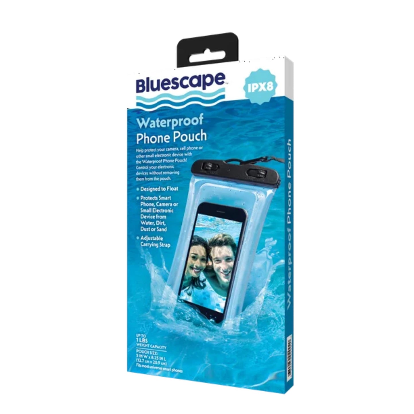 Universal Waterproof Phone Pouch - Black & Clear