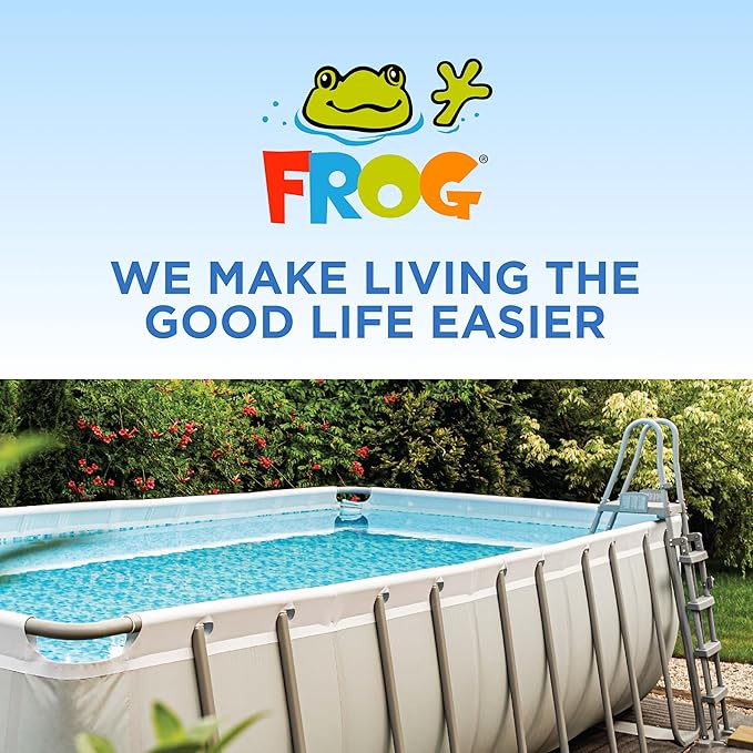 FROG Replacement Chlorine Cartridges for use with Flippin’ FROG Floating Sanitizer System - Prefilled Cartridges Support Easy Pool Maintenance and Cleaner & Clearer Water
