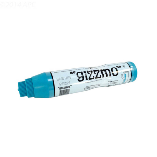 Gizzmo pool skimmer protection device, fits 1 1/2 and 2 inch threads, prevents freeze damage during winterizing.
