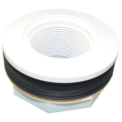 Hayward return fitting  1.5 inch pool wall fitting  Hayward inlet socket fitting  Pool return jet fitting white  Inground pool return fitting  Hayward pool parts  Swimming pool water return  Pool circulation fitting  Wall fitting 1-1/2 socket  W