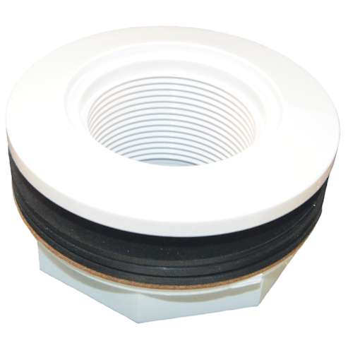 Hayward return fitting  1.5 inch pool wall fitting  Hayward inlet socket fitting  Pool return jet fitting white  Inground pool return fitting  Hayward pool parts  Swimming pool water return  Pool circulation fitting  Wall fitting 1-1/2 socket  W