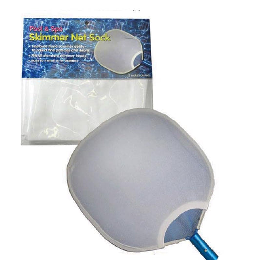 Skimmer net sock with packaging on a white background