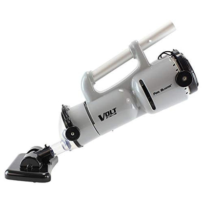 White and black vacuum cleaner with 'VOLT' branding on a white background