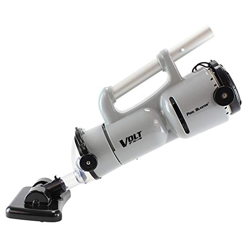 White and black vacuum cleaner with 'VOLT' branding on a white background
