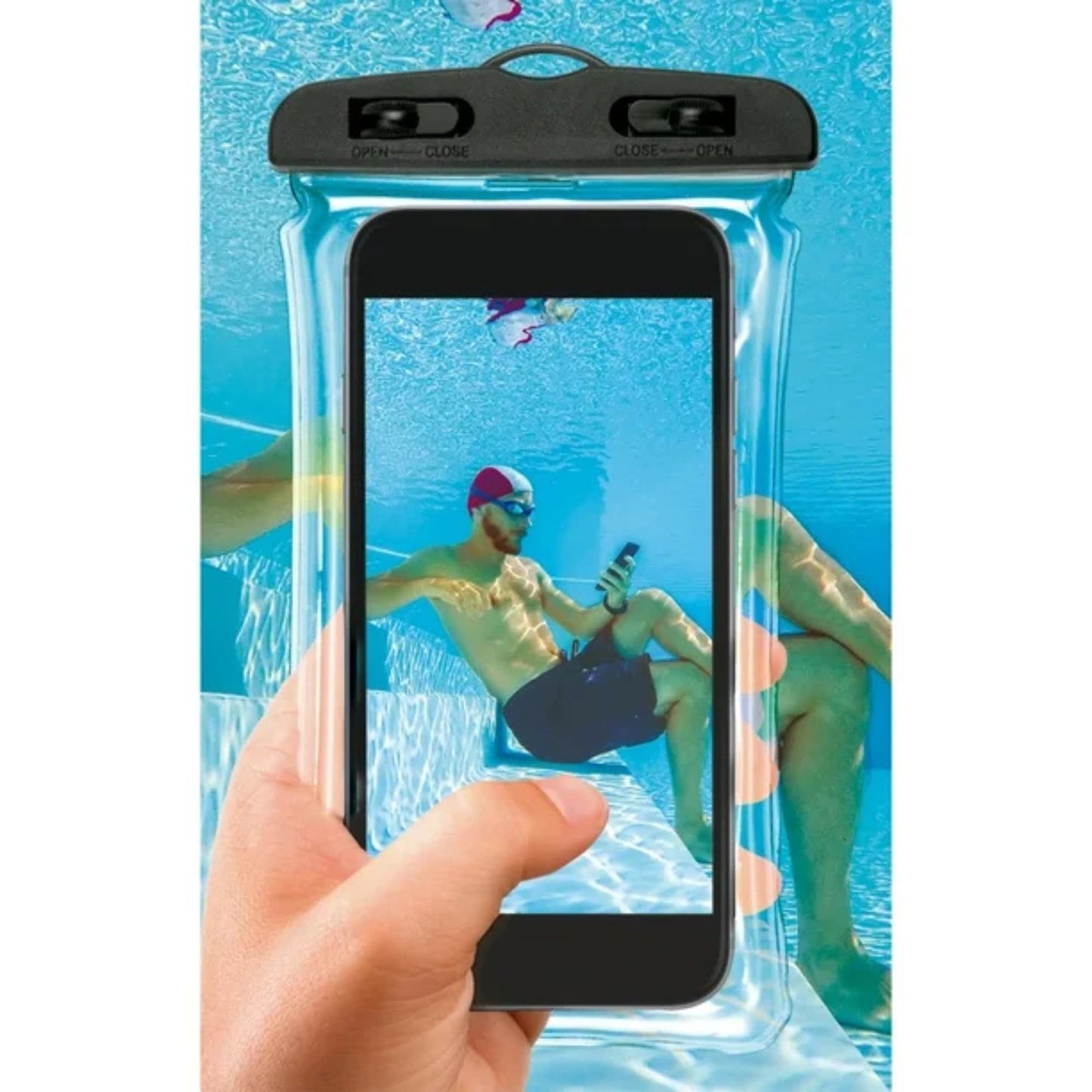 Universal Waterproof Phone Pouch - Black & Clear