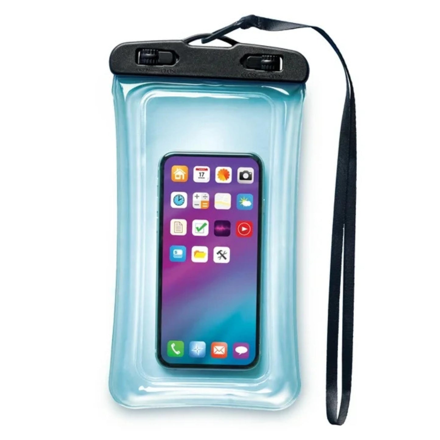 Universal Waterproof Phone Pouch - Black & Clear