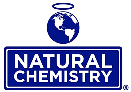 Logo of Natural Chemistry with a blue globe and text on a white background