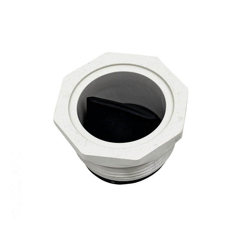 Hexagonal black and white valve on a white background pool supplies